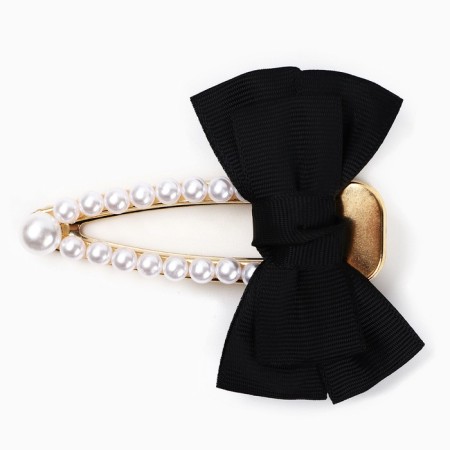 Hair hairpin pearls with a bow "Art Beauty", 8 x 8 cm.-2