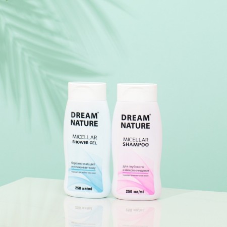 Gift set for women Dream Nature "Micellar": shampoo, 250 ml + shower gel, 250 ml-1