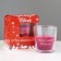 Candle in a glass aromatic "frosty cherries", 6.5x8 cm, burgundy