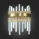Sconces st. SL1167.301.02. Tellurio. 2x40 watts, E14, 16x31 cm, brass color
