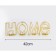 Summary of the metal desktop "Home", 13.5 x 42 cm, gold