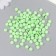 Beads for creativity plastic "English letters" Green set 20 g 0.4x0.7x0.7 cm