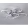 LED ceiling lamp with Ambrella Light, Original, FA3841, 5XLED, 70 W, 5250LUM, 3000-6400K, white color.