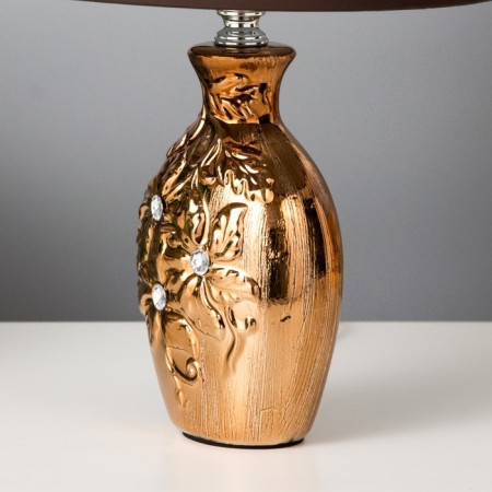 The desktop lamp with the lampshade E14 "Flowering" 33x20x16 cm-5