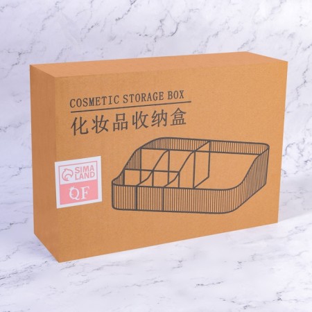 Organizer for storing manicure/cosmetic supplies "Green", 7 sections, 30 × 20 × 8 cm, translucent/green color-4