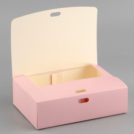 Gift folding box, packaging, “pink”, 16.5 x 12.5 x 5 cm, without tape-5