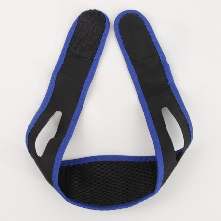 Textile mask against snoring, elastic, on Velcro, cardboard box, black/blue color-5