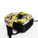 School backpack from textiles on lightning, 3 pockets, yellow color