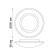 Over lamp, 7W LED, 3000K, 640LM, white color