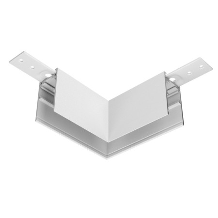 Corner Connector for the Technical Trahnical Trahnical Trahcl-41W, 10x10x5.2 cm, white color.