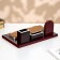 Table 5B1 set with a business card and clock, cherry 34x20x13 cm