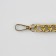 A chain for a bag, with carbines, 14 × 18 mm, 60 cm, gold color