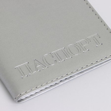 Cover for passport, silver color-4