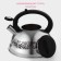 A kettle with a stainless steel whistle “Fainting”, 2.8 liters, a fixed handle, with an indicator of heating