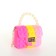 Baby bag on the castle, pink/yellow/raspberry color