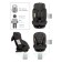 AMAROBABY BRILIANT, ISOFIX fastening, class D, group 0+/1/2/3 (0-36 kg), black color black