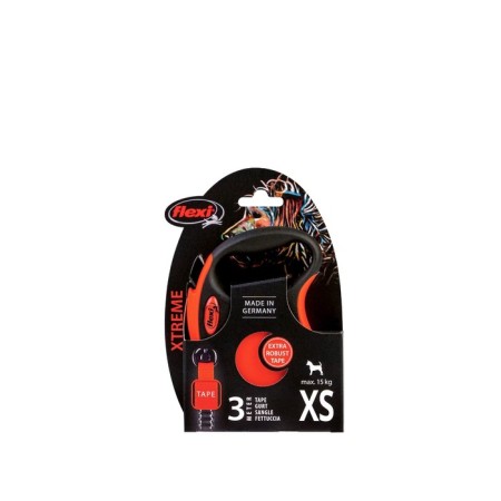Roulette FLEXI XTREME TAPE XS (up to 15 kg) tape, 3 m black/orange-1