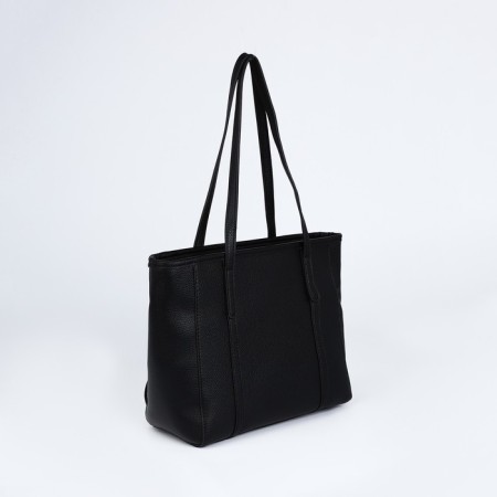 Bag Female Tout with zipper, black color-1