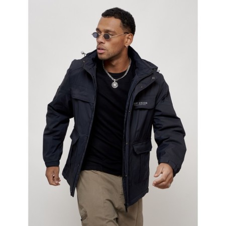 Sports male jacket, size 52, dark blue color-10