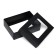 The box is folding, the lid is, with the window, black, 16.5 x 12.5 x 5.2 cm