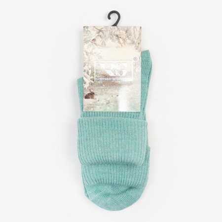 Women's socks, mint color, size 23-3