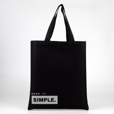 Simple Simple, sparkles, without lightning, without lining, black color-4