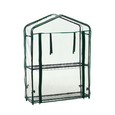 Greenhouse-stella 2 shelves (mesh) 69*22*93 cm, PVC film, met. Pipe D-12 mm