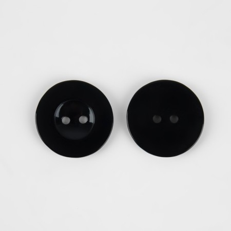 Button 2 punctures, d = 25 mm, black color-2