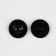 Button 2 punctures, d = 25 mm, black color