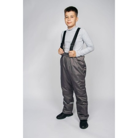 Baby insulated trousers, height 134 cm, graphite color