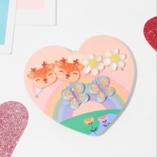Clips of children's (3 pairs) “Choselka” Forest fairy tale, color