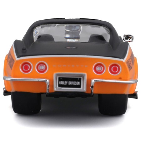 MASTO DIE-CAST Harley-Davidson 1970 Corvette, 1:24, Black-Orange color-5