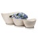Pot for flowers and plants with a pallet, white stone boat 41x30x24cm, 11l