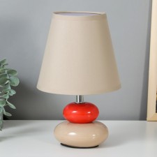 Board lamp 16878/1GR+RD E14 40W gray-red 16x16x25 cm Risalux