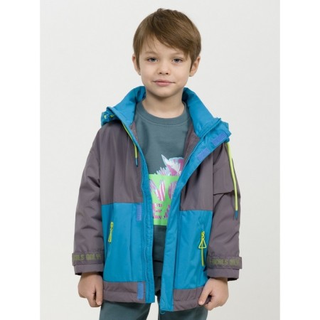 Windbreaker for boys, height 104 cm, gray color-2