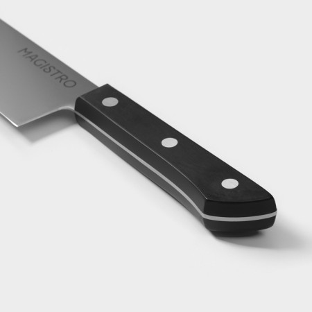 Knife kitchen chef Magistro Hinshitsu, stainless steel, 21.3 cm, black-6