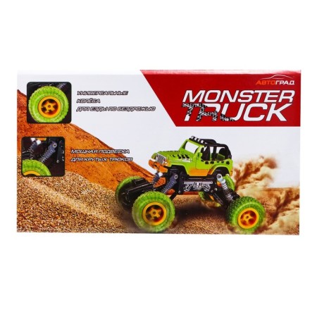 Radio -controlled jeep "Krauler", works on the battery, the color is green-7