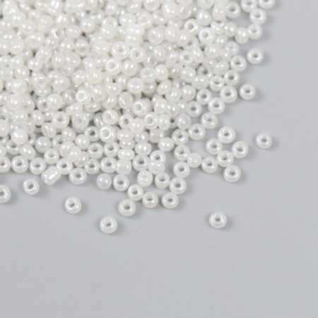 Beads "Astra" 11/0, 20 g (141 white/pearl)