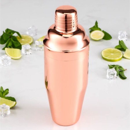 Stainless steel shaker, 700 ml, copper color