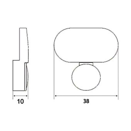Set of mirror holders Marlok "2005", Nickel color-1