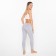 Female leggings elongated, color gray melange, size 50