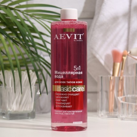 Micellar water Aevit by Librederm Basic Care 5 B1 for all skin types, 400 ml