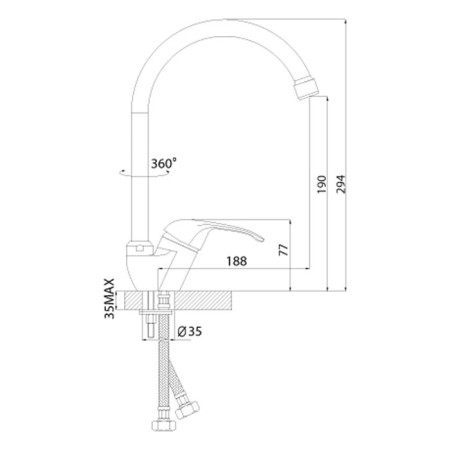 Rossinka A35-23 kitchen mixer-1