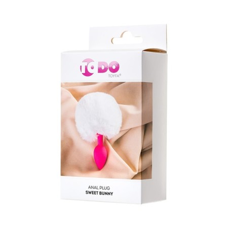 Anal sleeve Todo byfa Sweet Bunny, tail, silicone, d = 2.8 cm, 13 cm, pink color 90768-8