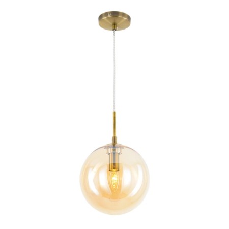 Suspended lamp Citilux "Tommy" CL102623, 20x20x34 cm, 1x40W, E14, brown color-2