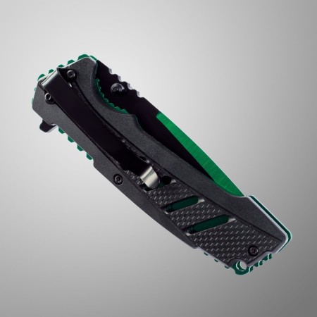 Folding "chameleon" steel - 420, handle - plastic, green, 21 cm-8