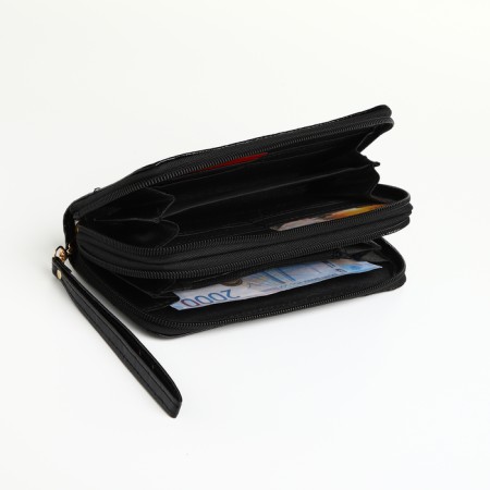 Women's wallet on lightning, black color-3