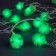 Garland “thread” 5 m with nozzles “Green Hedgehogs”, IP20, Transparent Thread, 30 LED, Green Glows, 8 modes, 220 V