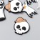 Decor for creativity rubber "Ghost and Skull", set 16 pcs., 3 × 2.3 cm, mix