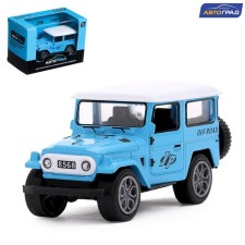 Metal jeep machine, inertial, blue color
